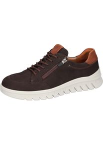 Waldl&auml;ufer Sneaker WALDL&Auml;UFER "H-BRUNO", Herren, Gr. 11 (46), dunkelbraun, cognac, Nubukleder, Schuhe Sneaker, Halbschuh, Freizeitschuh, Bequemschuh in Komfortweite H (= sehr weit)