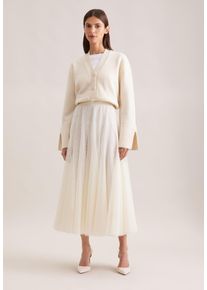 Midirock Seidensticker, Damen, Gr. M, off, wei&szlig;, 100% Polyester, unifarben, normal, R&ouml;cke Midirock