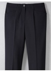 Webhose COME ON, Damen, Gr. 46, Normalgr&ouml;&szlig;en, schwarz, 53% Polyester, 43% Schurwolle, 4% Elasthan, unifarben, lang, Hosen Webhose