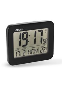 Funkuhr, schwarz, Armbanduhren, Damen, Funkuhr