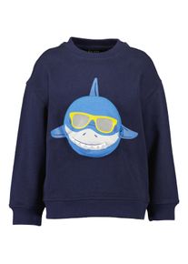 Sweater Blue Seven "Blue Seven Sweatshirt", Jungen, Gr. 110, 5640, ultramarin, 100% Baumwolle, normal normal, Rundhals, gerader Abschluss, Sweatshirts Sweater