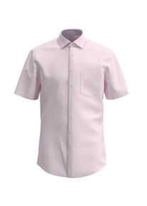 Businesshemd Seidensticker "Regular", Herren, Gr. L41, normale &Auml;rmell&auml;ngen, rosa, 100% Baumwolle, unifarben, regular fit, gerader Abschluss, Hemden Businesshemd, Regular 1/2 Kentkragen Uni