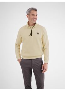 Sweatshirt Lerros, Herren, Gr. XL, fjord blau, Sweatware, Obermaterial: 83% Baumwolle, 16% Polyester, 1% Elasthan, unifarben, regular fit normal, ohne Ausschnitt, Rippb&uuml;ndchen, Sweatshirts Sweatshirt, mit Logo Stickerei