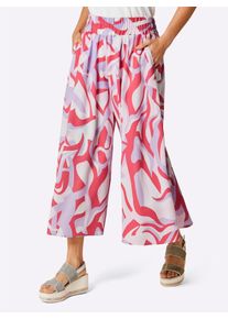 Hosenrock CREATION L PREMIUM, Damen, Gr. 20, bunt (grapefruit, flieder, bedruckt), 100% Lyocell, bedruckt, gemustert, mehrfarbig, lang, R&ouml;cke Hosenrock