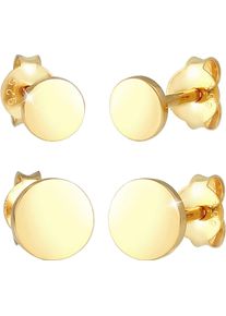 Ohrstecker-Set Elli "Schmuck Geschenk Silber 925 Ohrringe", gold (gelbgoldfarben), Ohrringe, Damen, Silber 925 (Sterlingsilber), Ohrstecker-Set