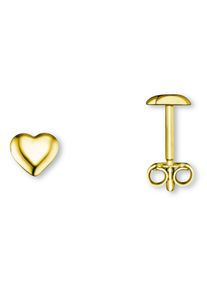 Paar Ohrstecker ONE ELEMENT "Herz Ohrringe Ohrstecker aus 333 Gelbgold", gold, Ohrringe, Damen, Gelbgold 333, Paar Ohrstecker