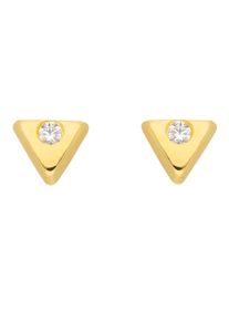 Adelia&acute;s Paar Ohrstecker ADELIA&acute;S "333 Gold Ohrringe Ohrstecker mit Zirkonia", gold, Ohrringe, Damen, Gelbgold 333, Paar Ohrstecker