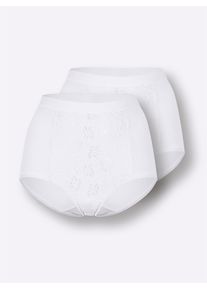 w&auml;schepur Formslip W&Auml;SCHEPUR, Damen, Gr. 48, 2 Stk., wei&szlig;, 95% Baumwolle, 5% Elasthan, Unterhosen Formslip