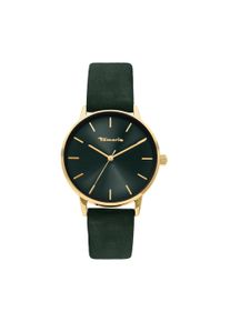 Quarzuhr Tamaris, dunkelgr&uuml;n, Armbanduhren, Damen, Quarzuhr, Armbanduhr, Damenuhr, Lederarmband, analog