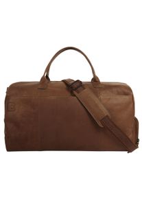 XZONE Reisetasche X-ZONE, Herren, Gr. B/H/T: 46cm x 23cm x 23cm onesize, braun (cognac), Leder, unifarben, Taschen Reisetasche, echt Leder