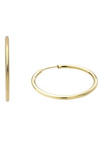 Paar Creolen Amor "2013680", gold (gelbgoldfarben), Ohrringe, Damen, 25mm, Gelbgold 375, Paar Creolen, Made in Germany