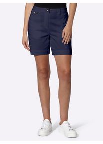 Shorts Heine, Damen, Gr. 42, Normalgr&ouml;&szlig;en, marine, 98% Baumwolle, 2% Elasthan, unifarben, Hosen Shorts
