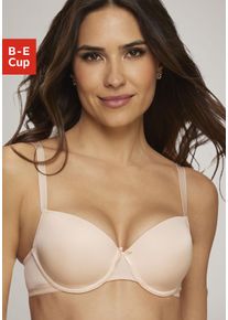 Schalen-BH s.Oliver, Damen, Gr. 80, Cup D, beige (puder), Microtouch, Obermaterial: 60% Polyamid, 35% Polyester, 5% Elasthan, Basic, BHs Schalen-BH, mit B&uuml;gel und nahtlos vorgeformten Schalen, Basic Dessous