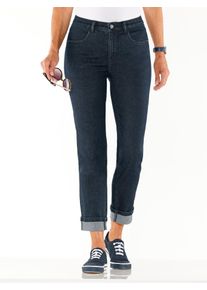 7/8-Jeans Classic Basics, Damen, Gr. 46, Normalgr&ouml;&szlig;en, dunkelblau, 81% Baumwolle, 17% Polyester, 2% Elasthan, 7/8-L&auml;nge, Jeans 7/8-Jeans