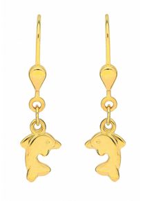 Adelia&acute;s Paar Ohrh&auml;nger ADELIA&acute;S "333 Gold Ohrringe Ohrh&auml;nger Delphin", gold, Ohrringe, Damen, Gelbgold 333, Paar Ohrh&auml;nger
