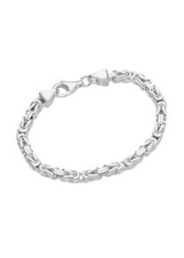 Armband Smart Jewel "Armband K&ouml;nigskette massiv, Silber 925" Gr. 21, silber, Armb&auml;nder, Damen, Silber 925 (Sterlingsilber), Armband