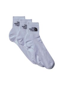 Sportsocken The North Face "MULTI SPORT CUSH QUARTER SOCK 3P", Herren, Gr. XS, tnf wei&szlig;, Materialmix, unifarben, Socken Sportsocken, f&uuml;r Erwachsene, mit Logostickerei, mit Bel&uuml;ftungszonen