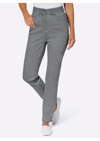 Bequeme Jeans Classic Basics, Damen, Gr. 40, Normalgr&ouml;&szlig;en, grau denim, 81% Baumwolle, 17% Polyester, 2% Elasthan, unifarben, Jeans Bequeme Jeans