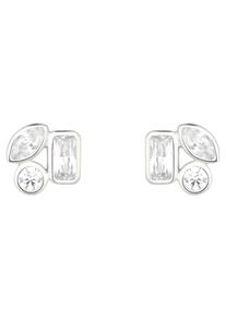 Paar Ohrstecker NOELANI "2036101", gold (goldfarben, kristallwei&szlig;, kristallwei&szlig;), Ohrringe, Damen, Silber 925 (Sterlingsilber), Paar Ohrstecker, mit Zirkonia (synth.)