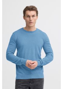 Strickpullover Blend "BHBRAY CREW KNIT", Herren, Gr. M, copen blau, Strick, Obermaterial: 100% Baumwolle, unifarben, regular fit, Rundhals, Rippb&uuml;ndchen, Pullover Strickpullover