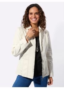 Jeansblazer Casual Looks "Jeans-Jacke", Damen, Gr. 40, ecru, 98% Baumwolle, 2% Elasthan, Blazer Jeansblazer