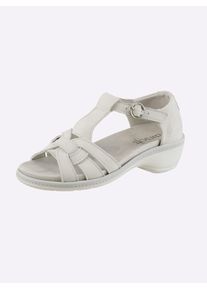 Sandalette Classic Basics, Damen, Gr. 38, ecru, Nubukleder, Schuhe Sandalette