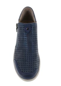 Stiefelette Reflexan, Damen, Gr. 40, taubenblau, meliert, Glattleder, Veloursleder, Schuhe Stiefelette