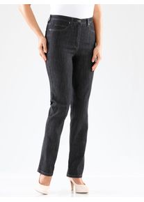5-Pocket-Jeans Casual Looks, Damen, Gr. 36, Normalgr&ouml;&szlig;en, schwarz (schwarz, denim), 78% Baumwolle, 20% Polyester, 2% Elasthan, unifarben, lang, Jeans 5-Pocket-Jeans