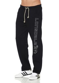 Jogginghose Lonsdale "STONESFIELD", Herren, Gr. S (46), N-Gr, schwarz, Obermaterial: 60% Baumwolle, 40% Polyester, unifarben, Hosen Jogginghose, 100% Baumwolle, elastischer Komfortbund, Topseller