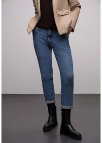 5-Pocket-Jeans Street One "Style BOYFRIEND", Damen, Gr. 29, L&auml;nge 28, light blau authentic washed, Denim/Jeans, Obermaterial: 76% Baumwolle, 18% Lyocell, 4% Elastomultiester, 2% Elasthan, unifarben, loose fit lang, Jeans 5-Pocket-Jeans, mit Stretch