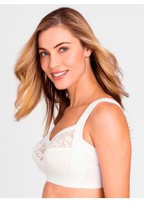 Miss Mary Of Sweden Entlastungs-BH MISS MARY, Damen, Gr. 105, Cup C, wei&szlig;, 64% Baumwolle, 17% Polyamid, 13% Elasthan, 6% Polyester, BHs Entlastungs-BH