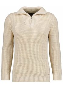 Rundhalspullover Ragman, Herren, Gr. 56, ecru, Strick, 100% Baumwolle, Pullover Rundhalspullover