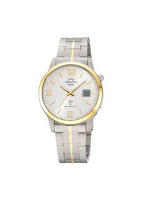 Funkuhr MASTER TIME "Expert Titan", silber (titansilberfarben, goldfarben, silberfarben), Armbanduhren, Herren, Funkuhr, Quarzuhr, Armbanduhr, Herrenuhr, analog, digital