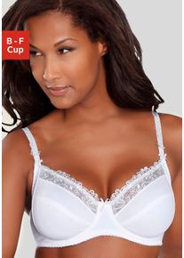 B&uuml;gel-BH Nuance, Damen, Gr. 105, Cup D, wei&szlig; (uni, wei&szlig;), Microtouch, Obermaterial: 80% Polyamid, 10% Elasthan, 10% Viskose, BHs B&uuml;gel-BH, mit wundersch&ouml;ner Stickerei, Dessous