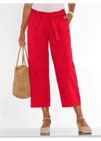 Schlupfjeans Classic Basics, Damen, Gr. 46, Normalgr&ouml;&szlig;en, lila (erdbeere), 100% Baumwolle, unifarben, 7/8-L&auml;nge, Jeans Schlupfjeans