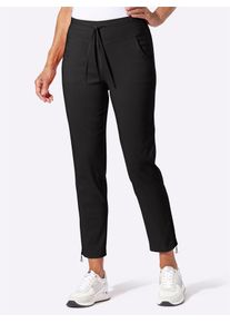 Webhose Inspirationen, Damen, Gr. 46, Normalgr&ouml;&szlig;en, schwarz, 72% Viskose, 25% Polyamid, 3% Elasthan, unifarben, Hosen Webhose