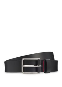 Lederg&uuml;rtel Hugo "Gael Sz30", Herren, Gr. 80, schwarz 001, Leder, unifarben, G&uuml;rtel Lederg&uuml;rtel, mit Logopr&auml;gung