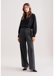 Stoffhose Seidensticker, Damen, Gr. 46, Normalgr&ouml;&szlig;en, grau, 39% Wolle, 33% Polyester, 14% Viskose, 13% Polyamid, 1% Elasthan, Hosen Stoffhose