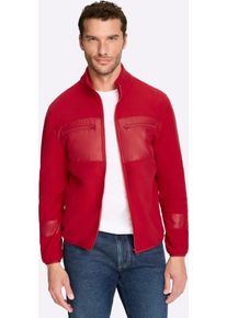 Fleecejacke Marco Donati, Herren, Gr. 44/46, rot, 100% Polyester, Webware:100% Polyester, unifarben, Jacken Fleecejacke