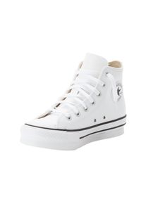 Sneaker Converse "CHUCK TAYLOR ALL STAR EVA LIFT LEATHER PLATFORM", M&auml;dchen, Gr. 35, wei&szlig; (wei&szlig;, natural ivory, schwarz), Leder, Schuhe Sneaker