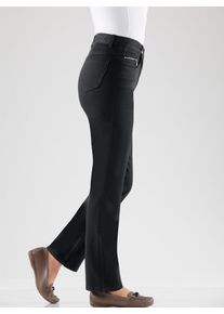 5-Pocket-Jeans Casual Looks, Damen, Gr. 46, Normalgr&ouml;&szlig;en, schwarz, 98% Baumwolle, 2% Elasthan, unifarben, lang, Jeans 5-Pocket-Jeans