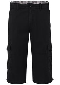 Bermudas Bugatti, Herren, Gr. 46, Normalgr&ouml;&szlig;en, schwarz (290, schwarz), 98% Baumwolle, 2% Elasthan, unifarben, normal, Hosen Bermudas, aus Baumwolle