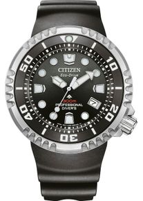 Taucheruhr Citizen "Promaster Professional Diver 300", schwarz (schwarz, schwarz), Armbanduhren, Herren, Taucheruhr, Armbanduhr, Solar, Herrenuhr, analog, Tag, Batterie-Entladungsanzeige
