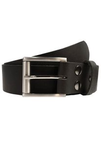 Lederg&uuml;rtel RETTUNGSRING G&Uuml;RTEL, Damen, Gr. 85, schwarz, Leder, unifarben, Basic, G&uuml;rtel Lederg&uuml;rtel, mit austauschbarer Schlie&szlig;e &raquo;Rollenschlie&szlig;e Einfach Satiniert&laquo;