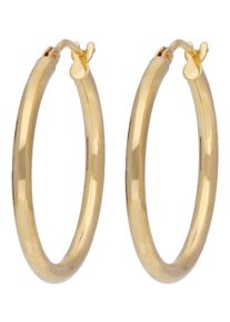 Paar Creolen Firetti "Schmuck Geschenk Gold 375 Ohrschmuck Creole" Gr. 20, gold (gelbgoldfarben), Ohrringe, Damen, 20, Gelbgold 375, Paar Creolen