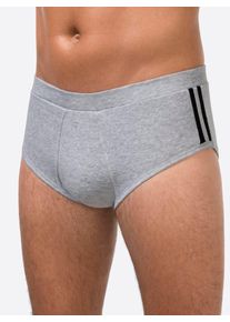 w&auml;schepur Slip W&Auml;SCHEPUR, Herren, Gr. 9, 3 Stk., grau (grau, meliert), 93% Baumwolle, 7% Elasthan, 5% Elasthan, 7% Polyester, 88% Baumwolle, Unterhosen Slip