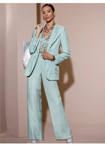 CR&Eacute;ATION L Jackenblazer CREATION L "Blazer", Damen, Gr. 48, kalkmint, 85% Viskose, 15% Polyamid, Blazer Jackenblazer