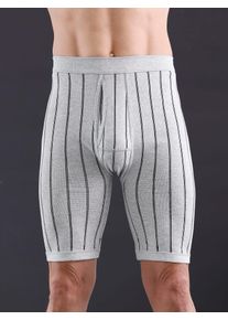 w&auml;schepur Schl&uuml;pfer W&Auml;SCHEPUR, Herren, Gr. 10, 2 Stk., grau (hellgrau, gestreift), 75% Baumwolle, 25% Polyester, Unterhosen Schl&uuml;pfer