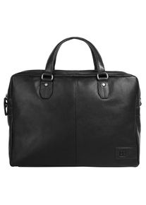 Aktentasche Bodenschatz, Gr. B/H/T: 40cm x 31cm x 11cm onesize, schwarz, Leder, unifarben, Taschen Aktentasche, echt Leder