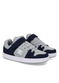 Sneaker DC Shoes "Manteca 4 V", Jungen, Gr. 7(39), navy, grau, wei&szlig;, Obermaterial:51% Leder, 49% Synthetikmaterial;, Schuhe Sneaker